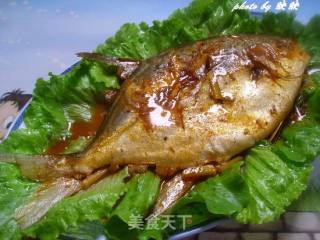 新奥尔良烤肉料烧鲳鱼的做法