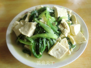 小白菜炖豆腐的做法