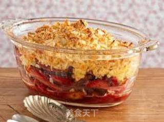大黄酥碎 rhubarb crumble的做法