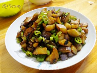 豉椒炒茄丁的做法
