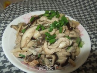 双菇肉片的做法