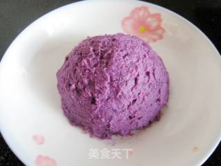 奶油紫薯泥的做法