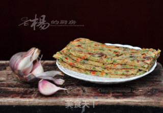 槐花肉末饼的做法