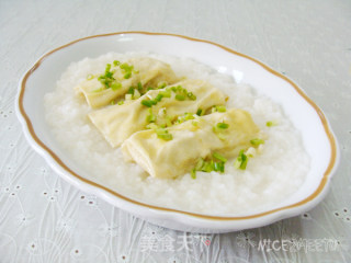 百叶包煮粥的做法