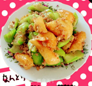 丝瓜油条的做法
