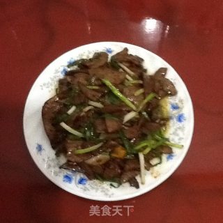酱爆猪肝的做法