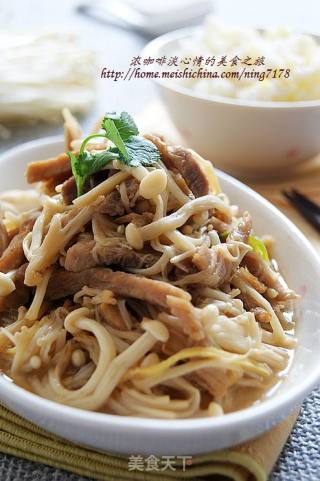 肉丝金针菇的做法
