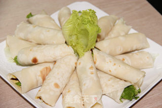 早餐好选择~【美味素春卷】附超详细春卷皮制作过程~