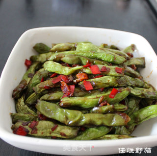 家常素食==酱焖四季豆的做法