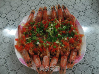 清蒸蒜蓉开边虾的做法
