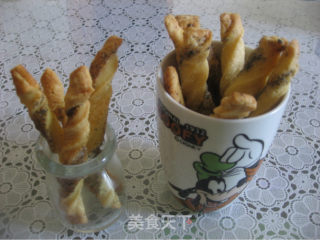 芝麻糖酥皮饼干棒