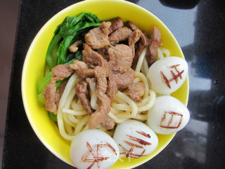小白菜肉丝面的做法