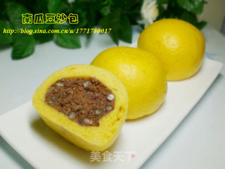 南瓜豆沙包的做法