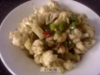 孜然菜花的做法