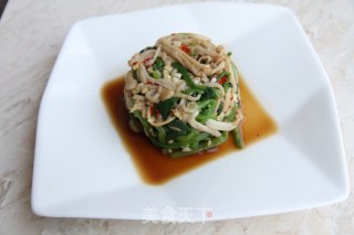 凉拌菠菜金针菇的做法
