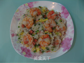 简单美味的虾仁蛋炒饭
