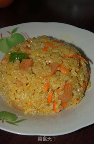 黄金咖喱炒饭的做法