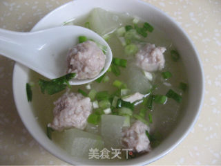 冬瓜肉丸汤的做法
