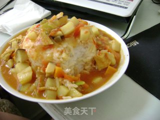 一个人的晚餐---番茄咖喱鸡的做法