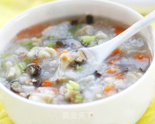 田园香菇芹菜粥的做法