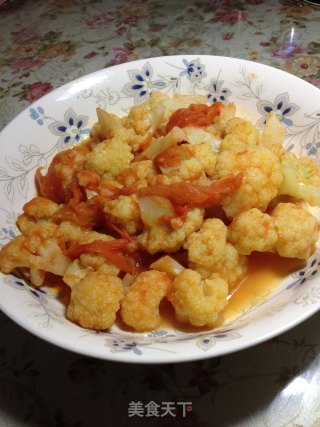 番茄花菜的做法