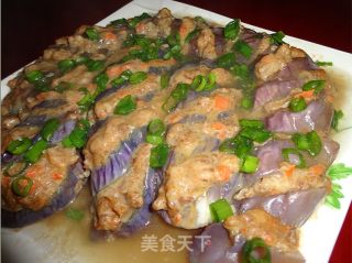 茄子镶肉未的做法