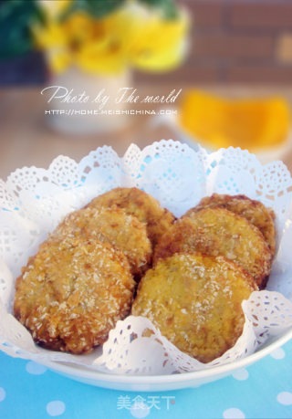 外酥里嫩——南瓜肉饼的做法