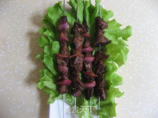 蚝油洋葱牛肉串的做法