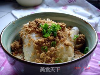 金枪鱼肉松蒸鳕鱼的做法