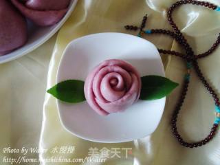 紫薯玫瑰花馒头的做法