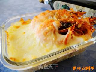 杂菌海虾焗饭