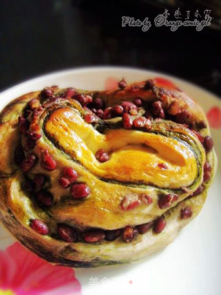 抹茶红豆面包的做法