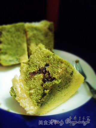 抹茶红豆戚风的做法