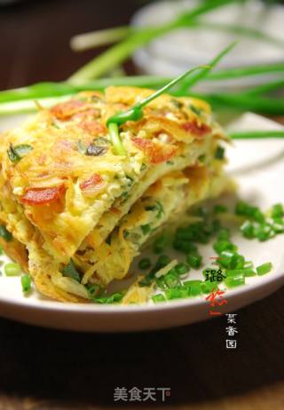 给“土豆控”小朋友的六一礼物【香煎土豆丝鸡蛋饼】的做法