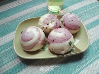 双色生煎肉包的做法