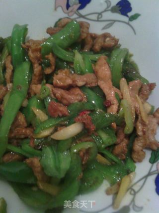 家常小炒——青椒肉丝的做法