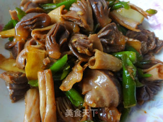 青椒炒鸭胗的做法
