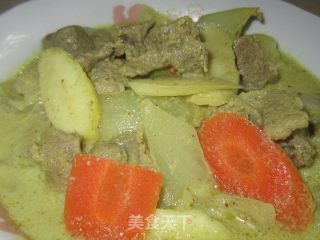 绿咖喱牛肉的做法