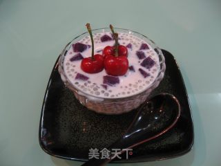 紫薯椰奶西米露的做法
