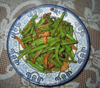 豇豆炒肉的做法