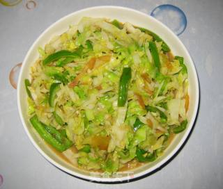 酸辣圆白菜的做法