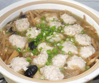 鲜虾肉丸汤的做法