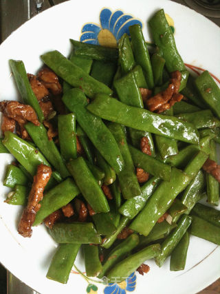四季豆炒肉丝的做法