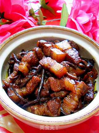 茶树菇烧肉的做法