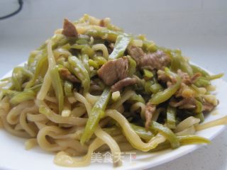 豆角焖面的做法