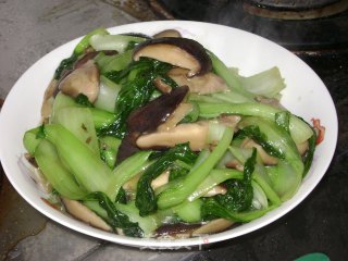 蚝油香菇油菜的做法