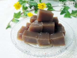 玫瑰红糖凉粉的做法