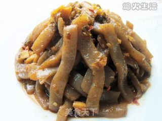 酸菜炒魔芋的做法