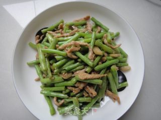 豇豆炒肉丝的做法