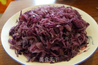 简单美味—爆炒紫甘蓝的做法